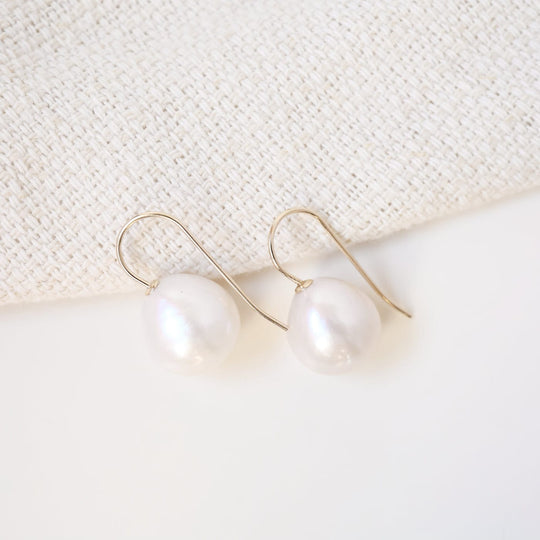 20mm Baroque Pearl Drop Earrings