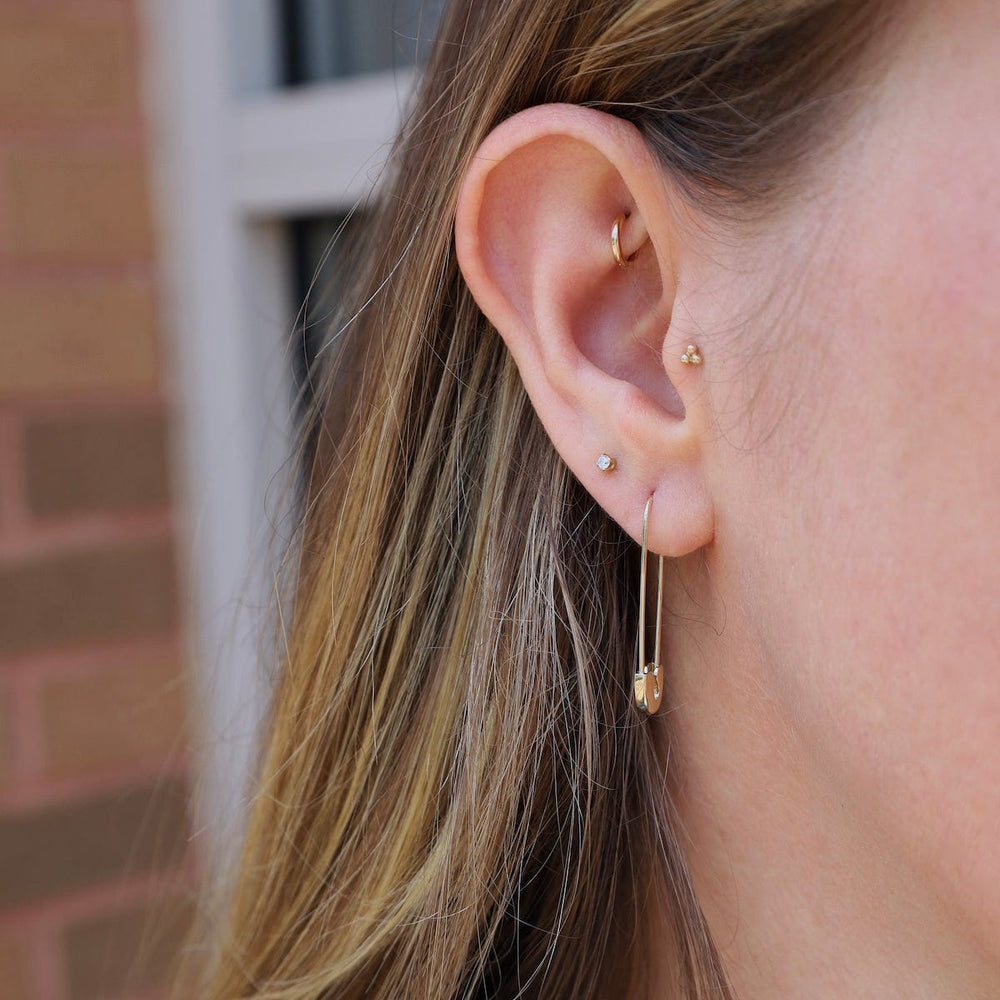 Safety Pin Threader Earring - Sold as a Single