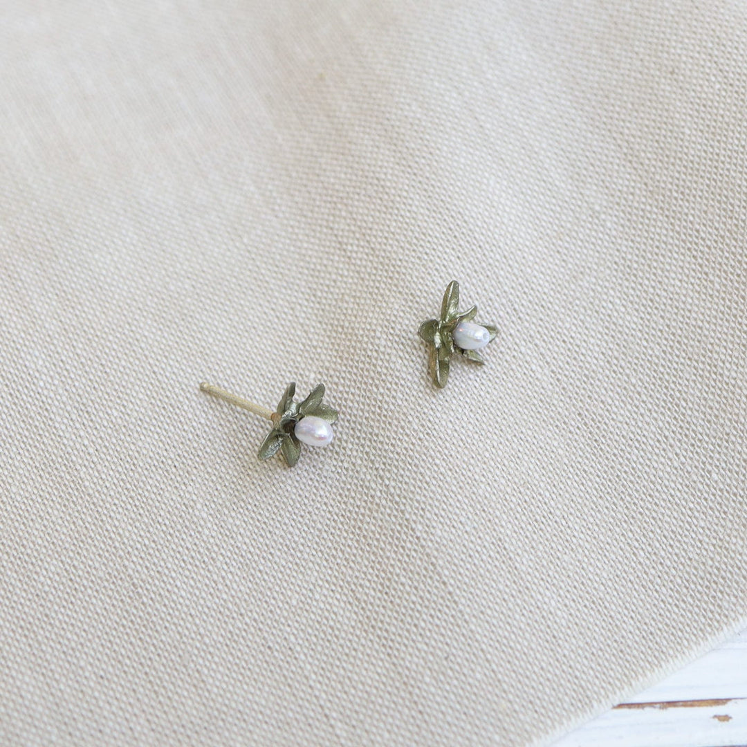 Flowering Thyme Stud Post Earrings