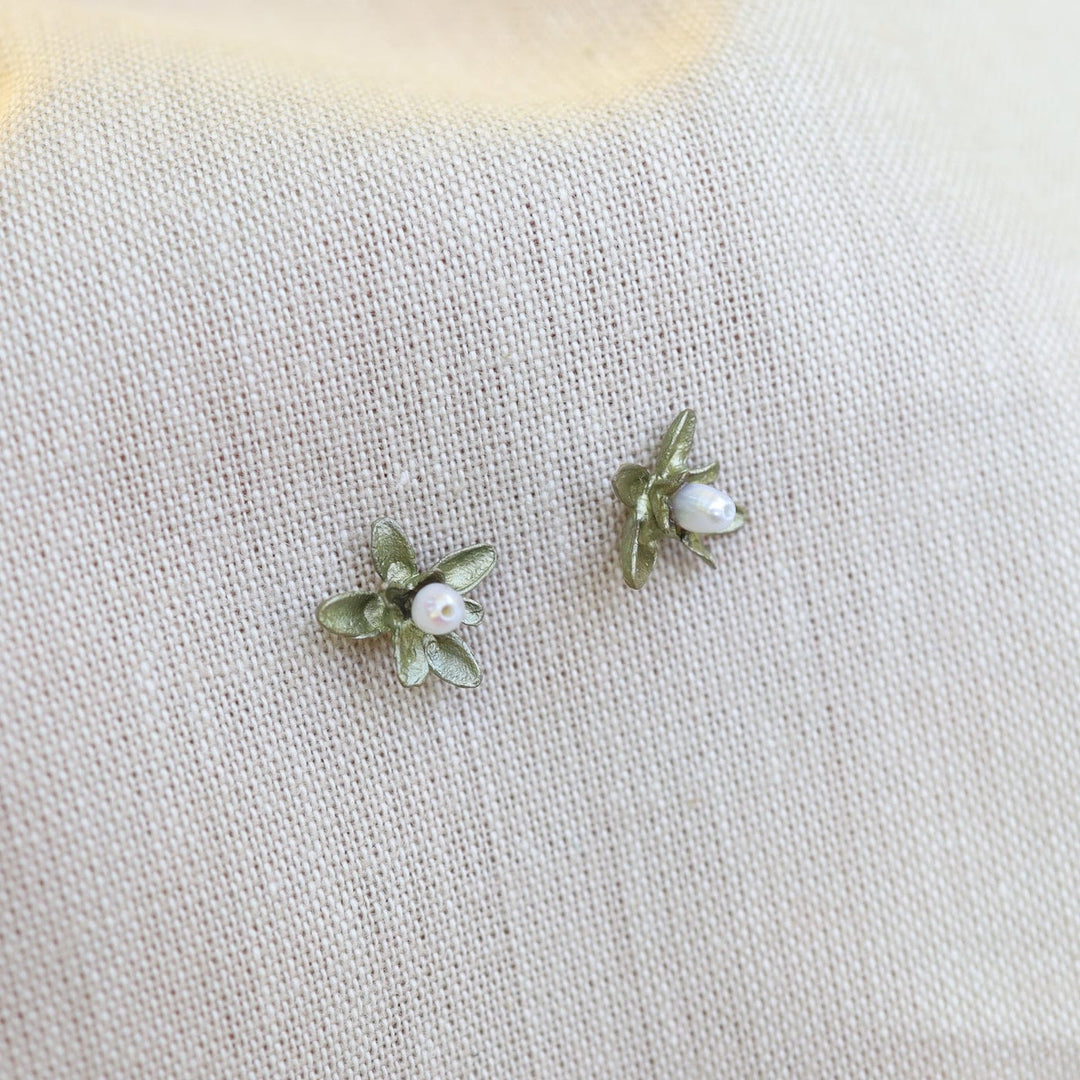 Flowering Thyme Stud Post Earrings