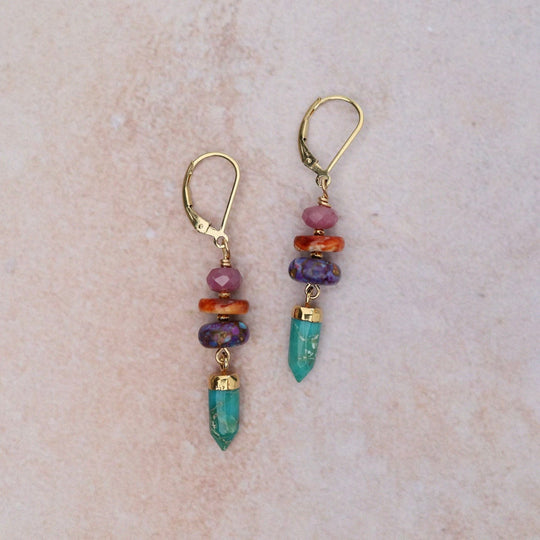 Turquoise Point Earrings