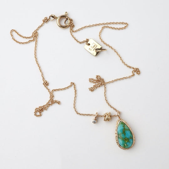 Jamie Joseph Teardrop Sonoran Mountain Turquoise Necklace