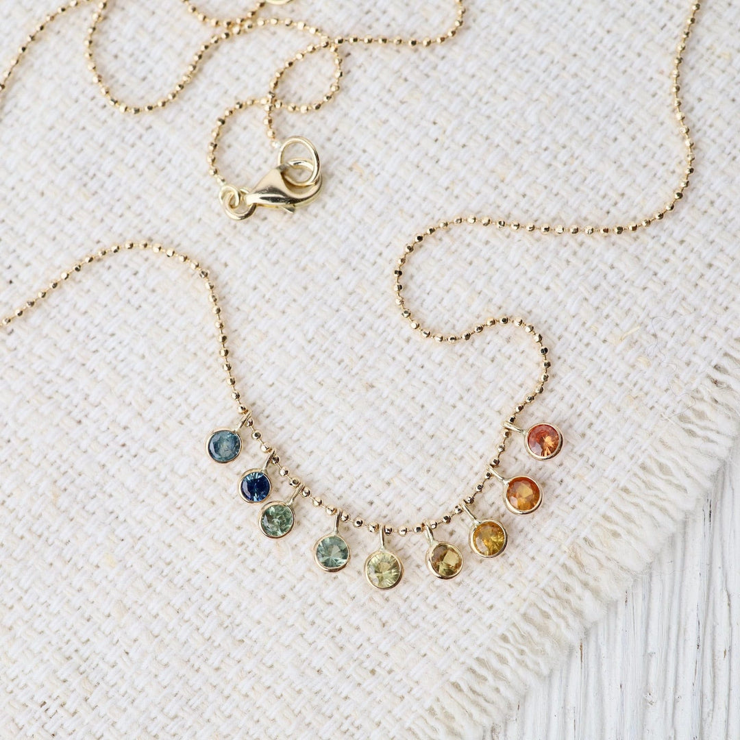 Rainbow Stones Cleopatra Necklace