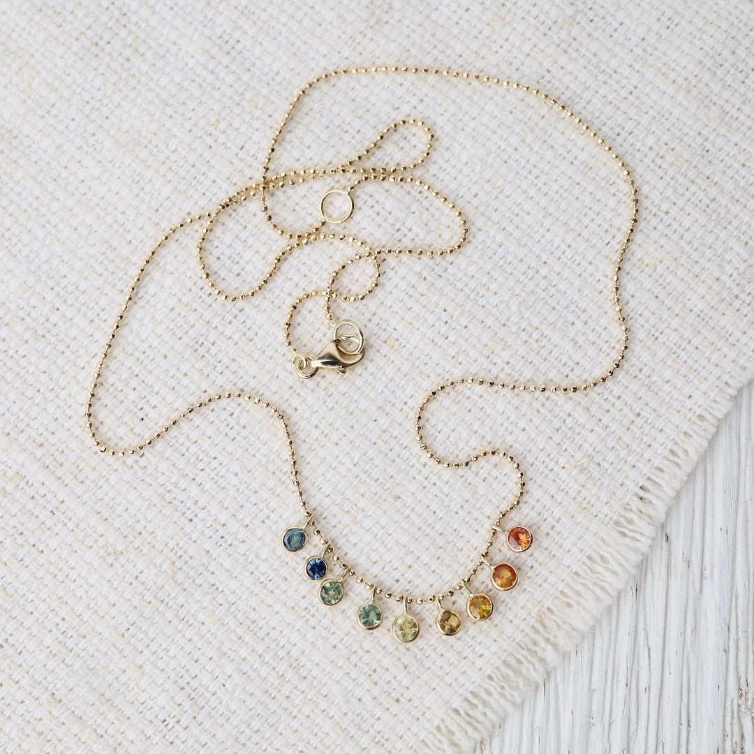 Rainbow Stones Cleopatra Necklace