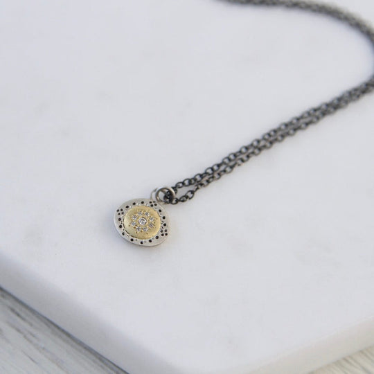 CZ Seeds Of Harmony Charm Necklace