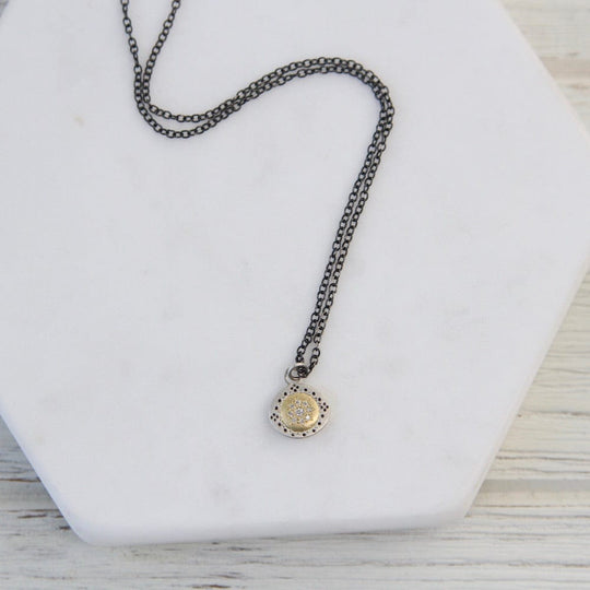 CZ Seeds Of Harmony Charm Necklace