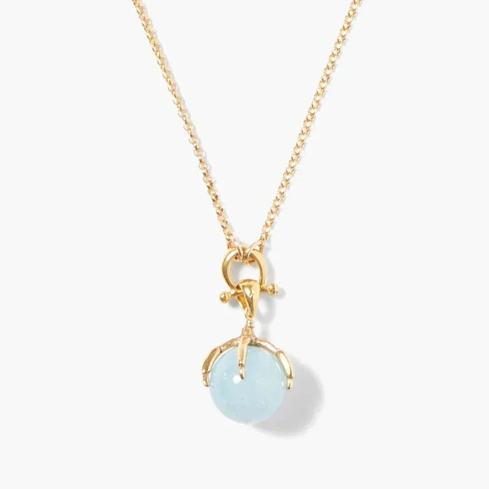 NKL-GPL Lark Pendant Necklace Aquamarine