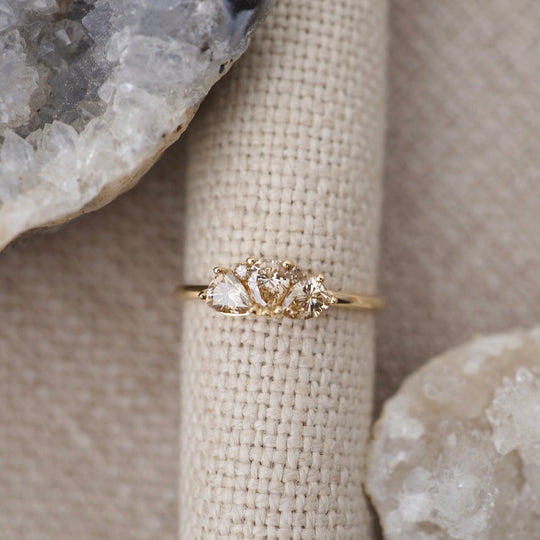 Champagne CZ Ava Ring