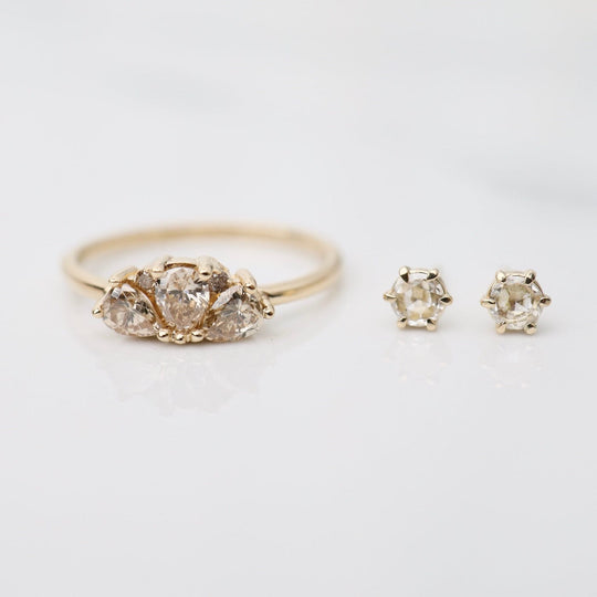 Champagne CZ Ava Ring