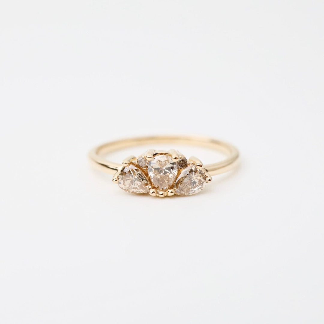 RNG-14K Champagne Diamond Ava Ring