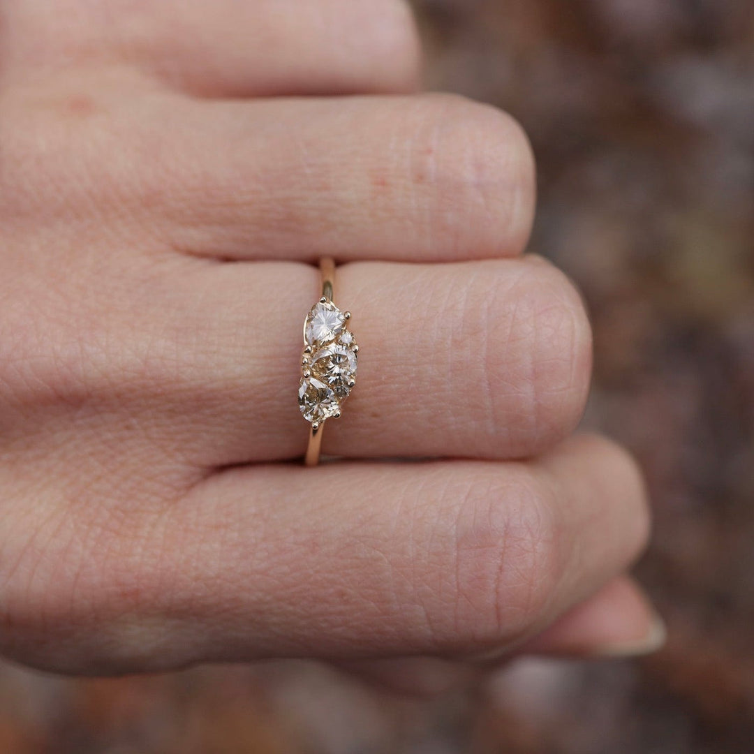 Champagne CZ Ava Ring