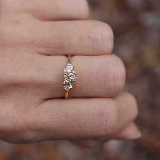 Champagne CZ Ava Ring